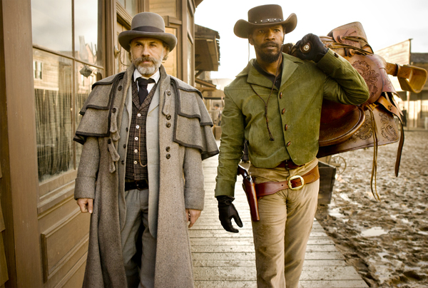 From left, Dr. King Schultz (Christoph Waltz) and Django (Jamie Foxx) (The Weinstein Company)