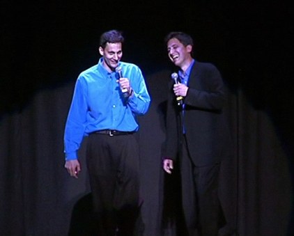 Tom Caltabiano (L) &
Ray Romano onstage
Photo: THINKFilm