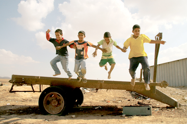 Children playing in the village of El Sayed in VOICES FROM EL SAYED (Photo: The Other Israel Film Festival)