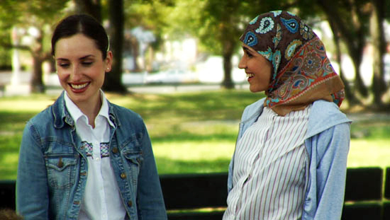 Left to right, Zoe Lister-Jones as Rochel
Francis Benhamou as Nasira
Photo: Film Movement