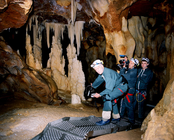 Werner Herzog in the Chauvet Cave (Photo: Sundance Selects)