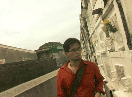 Adam (Ian Gamazon) passing through a 
cemetary to his next destination
Photo: Neill Dela Llana