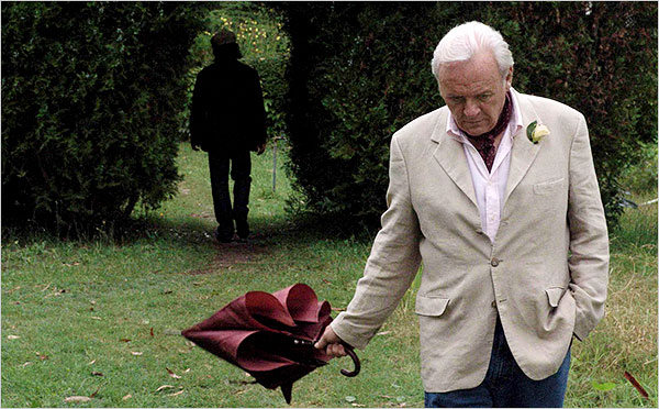 Anthony Hopkins in THE CITY OF YOUR FINAL DESTINATION (Photo: Juan Quirno/Merchant Ivory Productions)