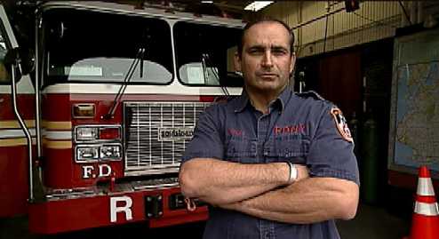 John Sandas, firefighter (Photo: Etienne Sauret)