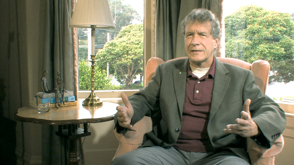 John Perkins, author of CONFESSIONS OF AN
ECONOMIC HIT MAN in THE END OF POVERTY? (Photo: Cinema Libre Studio)