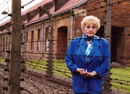 Eva Mozes Kor returns to Auschwitz
in FORGIVING DR. MENGELE
Photo: First Run