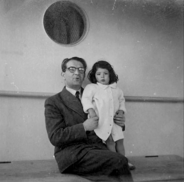 Kasztner & daughter Zsuzsi (Photo: The Kasztner Family)