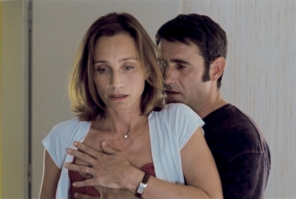 Kristin Scott Thomas & Sergi Lpez in LEAVING (Photo: IFC Films)