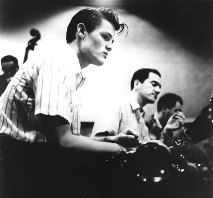 Chet Baker, foreground
Photo: William Claxton/Little Bear Films & Film Forum