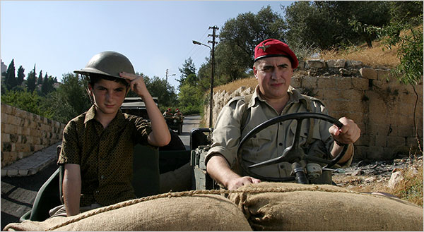 Ido Port & Alfred Molina in THE LITTLE TRAITOR (Photo: Yoni Hamenachem)