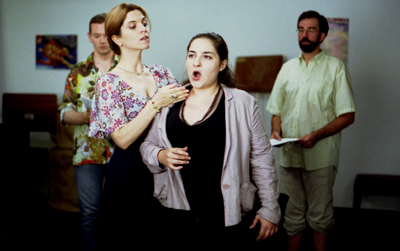 In Foreground, Agnes Joui (L) 
teaches Lolita (Marilou Berry)
Photo: Jean-Paul Dumas-Grillet/Corbis