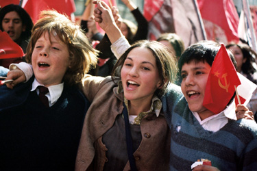 (Left to right) Matias Quer, Manuela Martelli
& Ariel Mateluna in MACHUCA
Photo: Menemsha Films