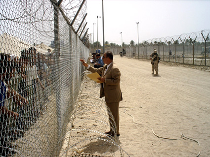 Dr. Riyadh visiting prisoners at Abu Ghraib
Photo: Zeitgeist Films