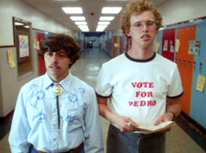 Pedro (L, Ramirez) & Napoleon (Heder) campaign
Photo: Fox Searchlight