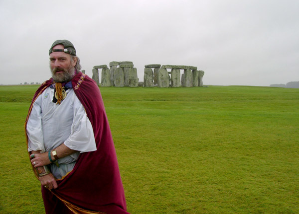 Rollo Maughfling, Archdruid of Stonehenge and of the Glastonbury Order of Druids, the Council of British (Photo: Walking Shadows)