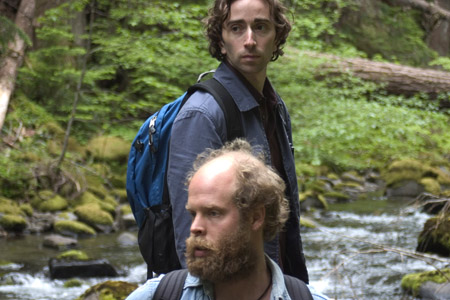 Daniel London (top) as Mark &
Will Oldham as Kurt in the Cascade Mountains
Photo: Kino