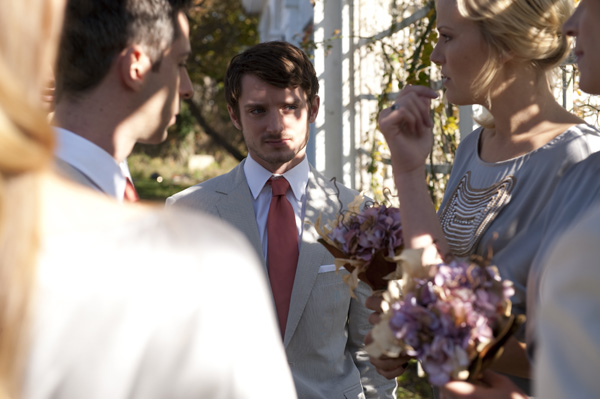 Elijah Wood, center, in THE ROMANTICS (Photo: Parmount Famous)