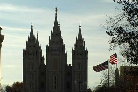 The skyline of Temple Square,
Salt Lake City, UT
Photo: The Disinformation Company