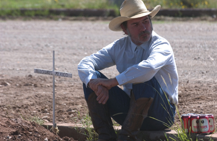 Tommy Lee Jones as Pete Perkins
in THE THREE BURIALS OF MELQUIADES ESTRADA
Photo: Dawn Jones/EuropaCorp