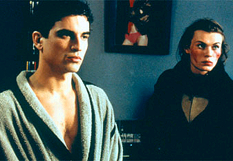 Johnny (Stephane Metzger) 
& the bruised Bo (Robinson Stevenin)
Photo: Picture This! Entertainment