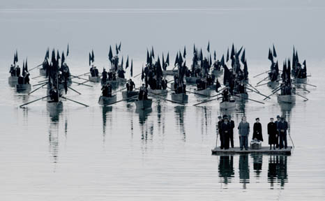 A floating funeral procession
Photo: New Yorker