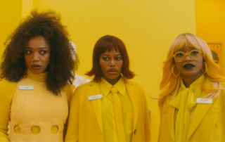 From left, Naomi Ackie, Taylour Paige and Keke Palmer in I Love Boosters (Neon)